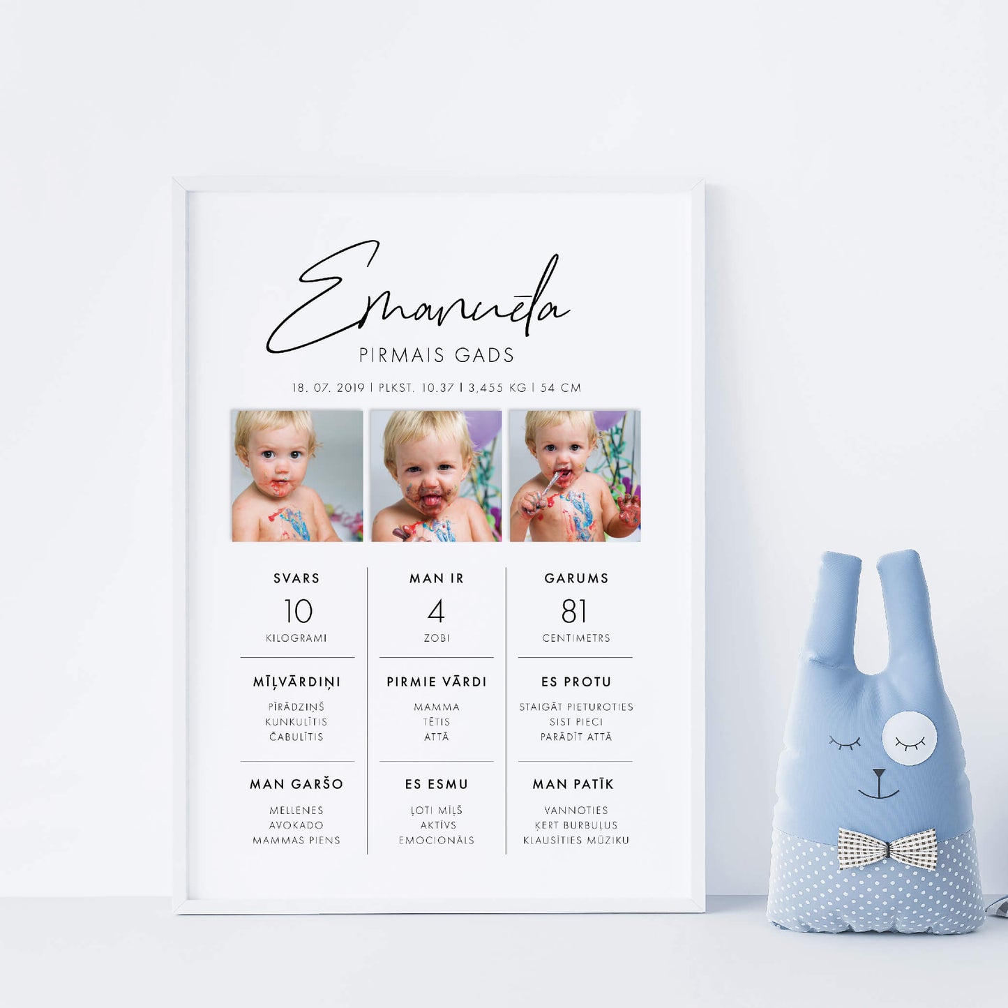 Sasniegumu plakāts bērniem