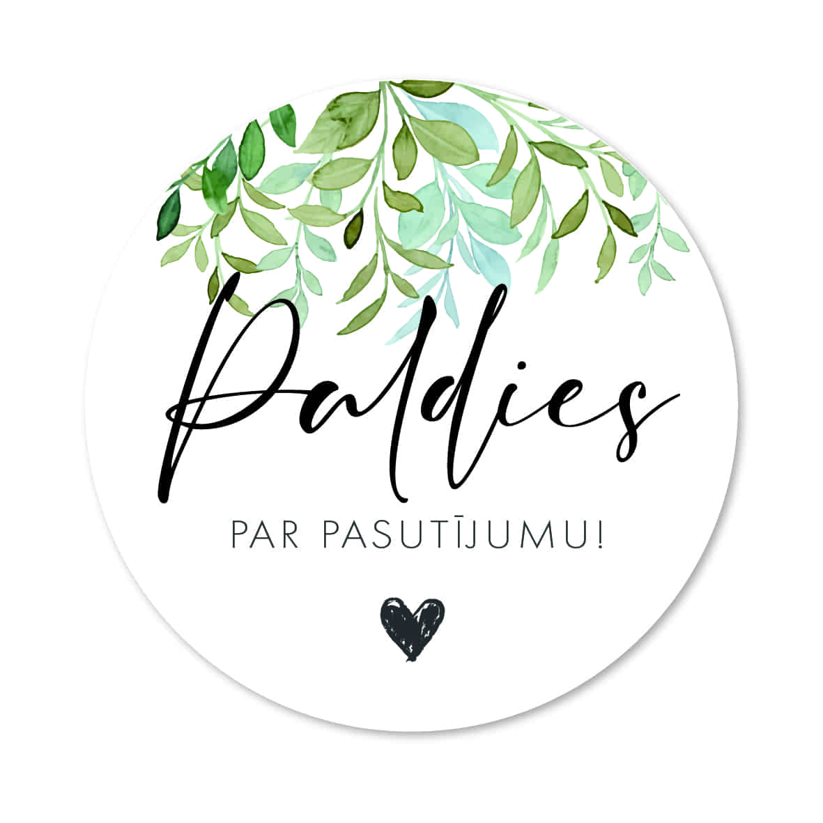 Paldies par pasūtījumu uzlīmes