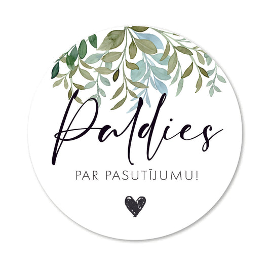 Paldies par pasūtījumu uzlīmes