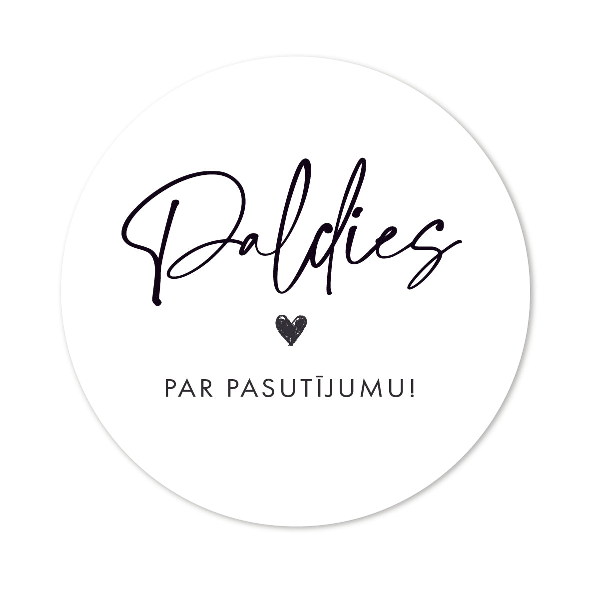 Paldies par pasūtījumu uzlīmes