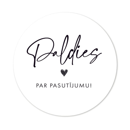 Paldies par pasūtījumu uzlīmes